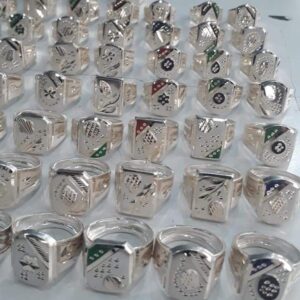 STONE SILVER RING-13